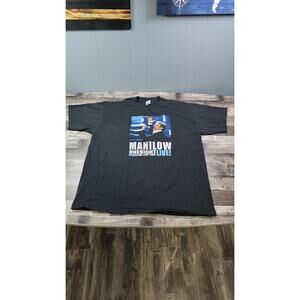 Barry Manilow One Night Live 2004 Tour Double Sided size 2XL Shirt Vintage Y2K